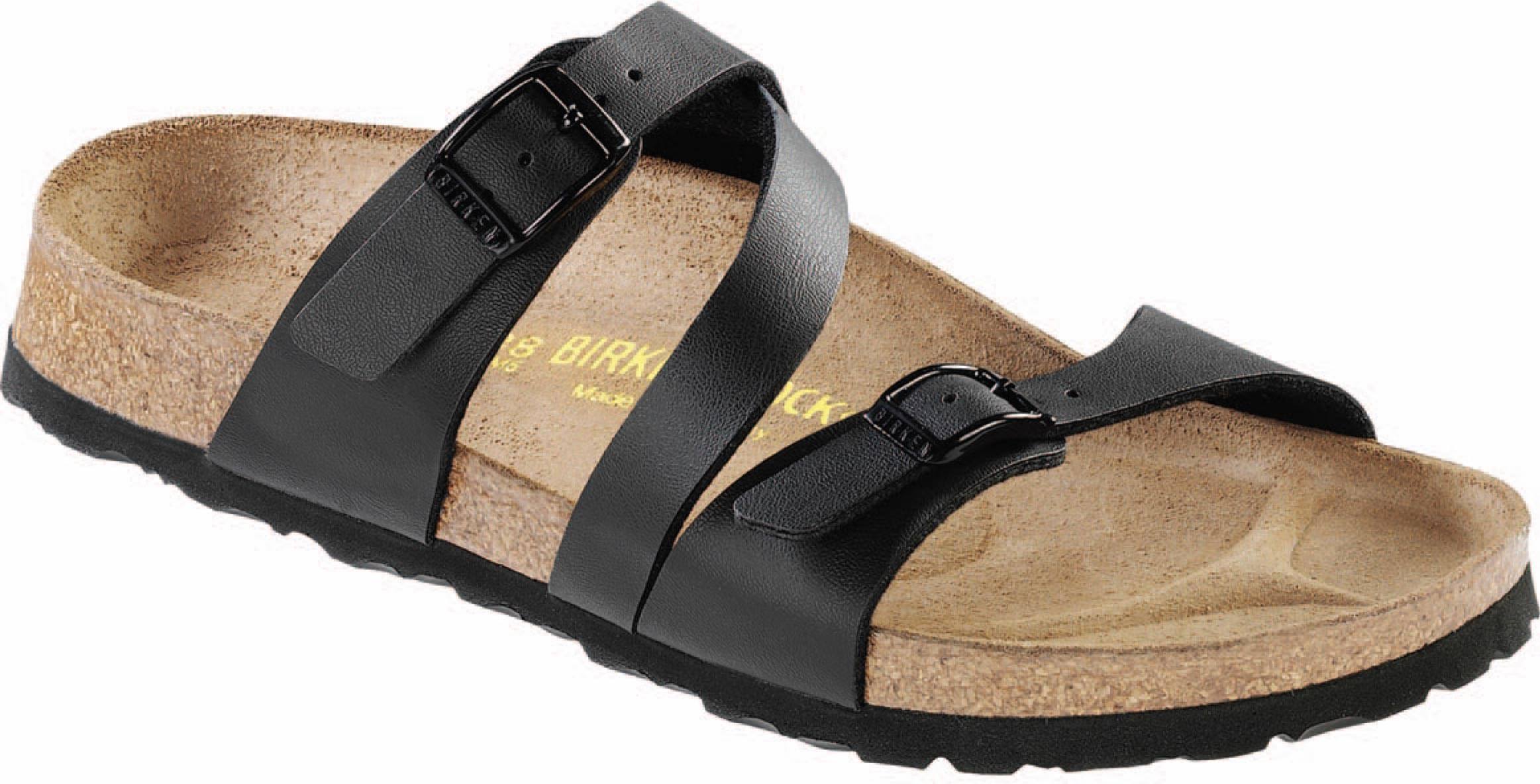 Birkenstock Women's Salina Strappy Slide, Size: 38 M EU, Black