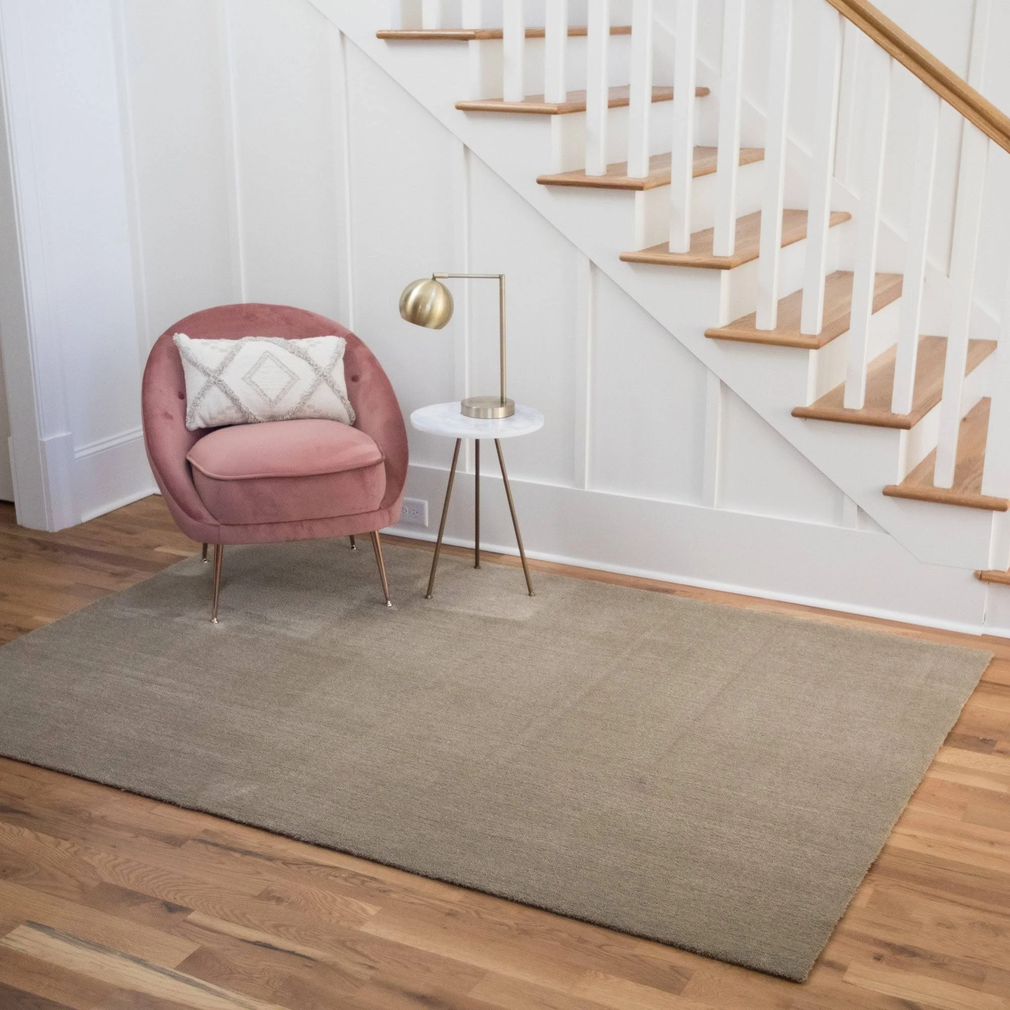 Elsie Solid Color Shag Sage Area Rug - 3&11x22 x 5&7x22 - Beige