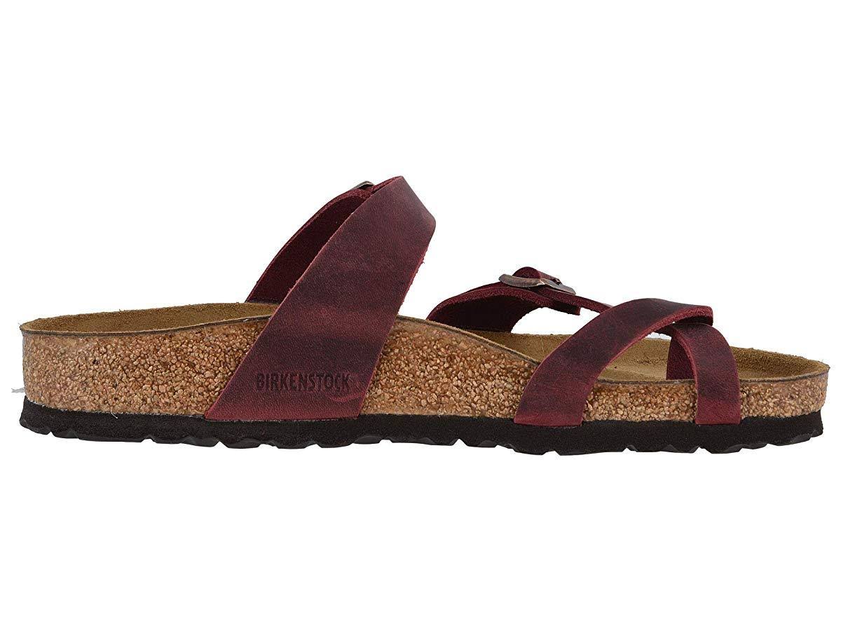 Birkenstock Women's Mayari Sandal - 39 - Zinfandel Oiled Leather