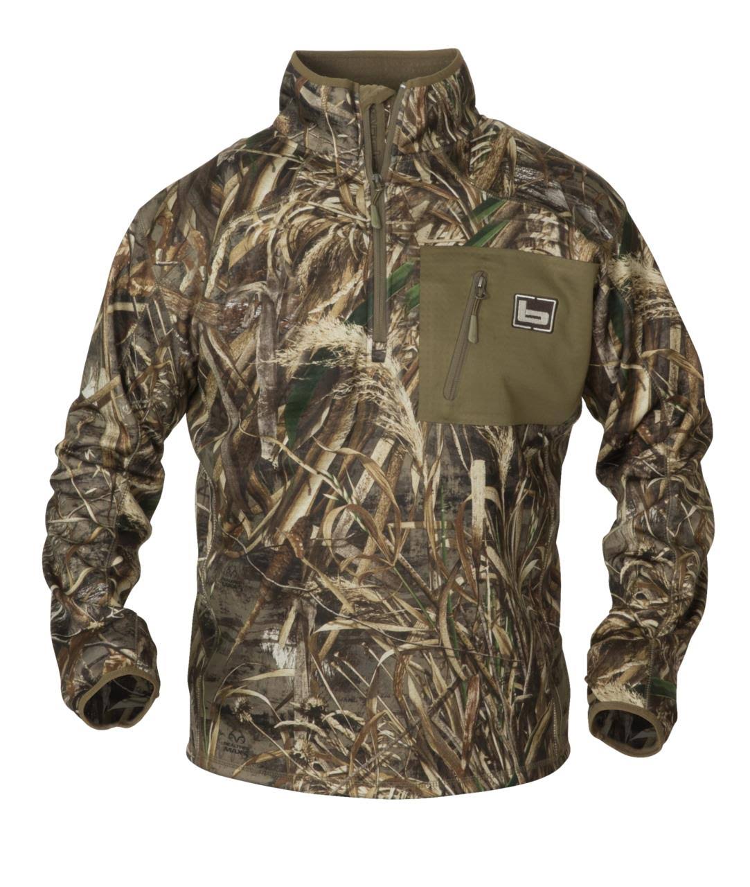 Banded 1/4 Zip Mid Layer Fleece Pullover