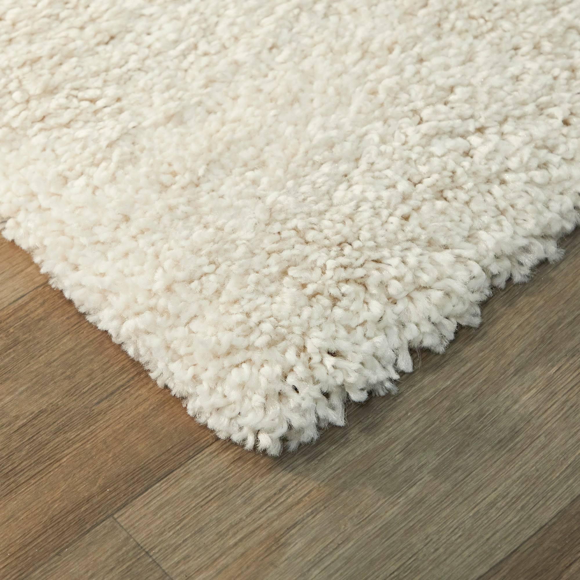 BALTA Mabelle Cream/Pink 5 ft. x 7 ft. Trellis Shag Area Rug