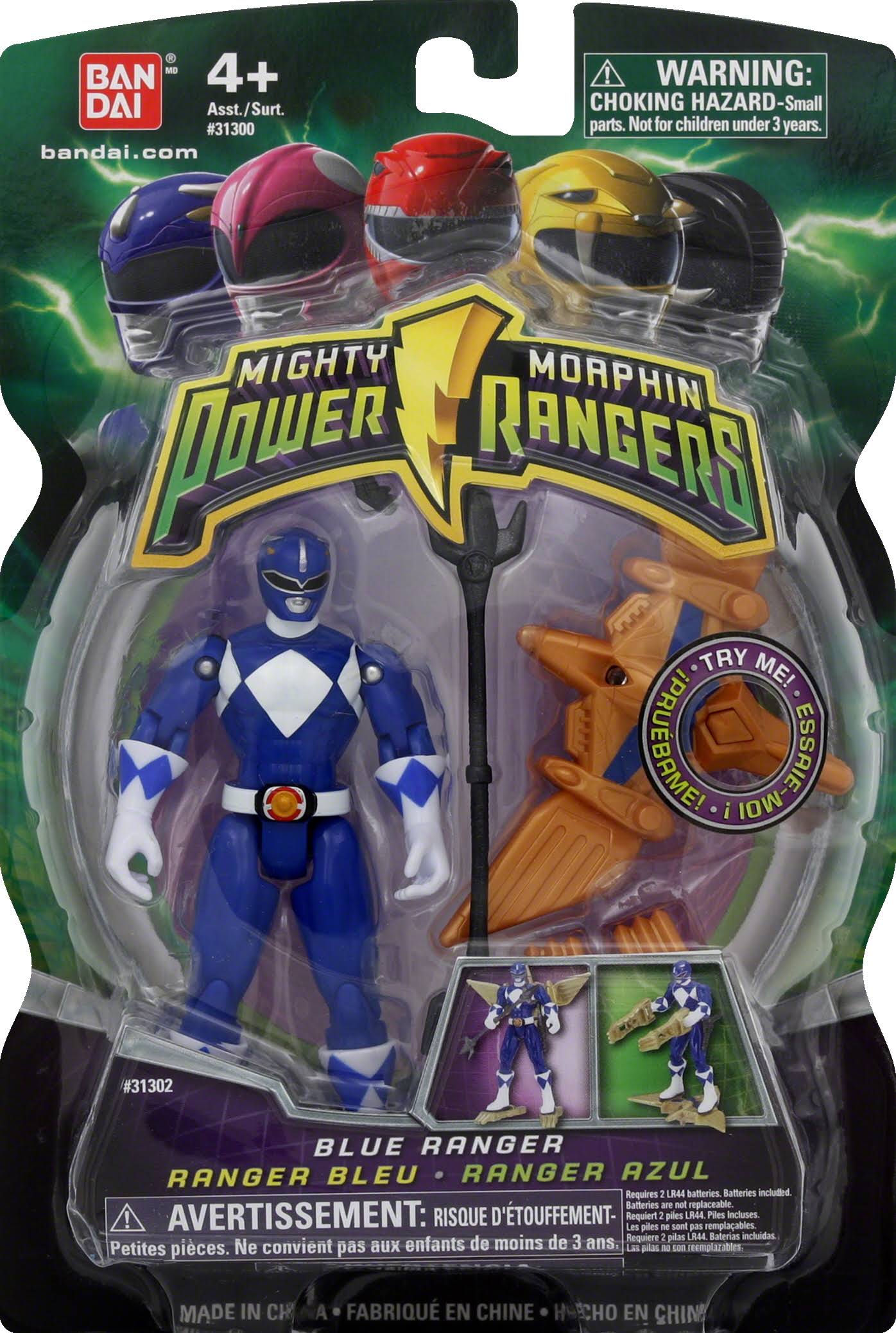 Bandai Mighty Morphin Power Rangers Ranger, Blue