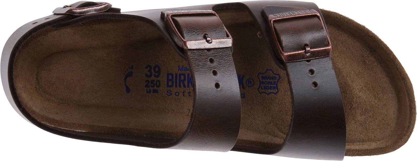 Birkenstock Milano Soft Footbed Sandal - 43 - Brown Amalfi Leather