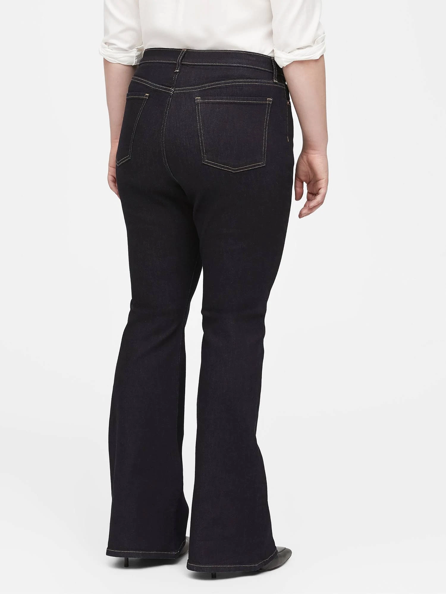 Banana Republic Women's High-Rise Flare Jean Rinse Size 29 Regular