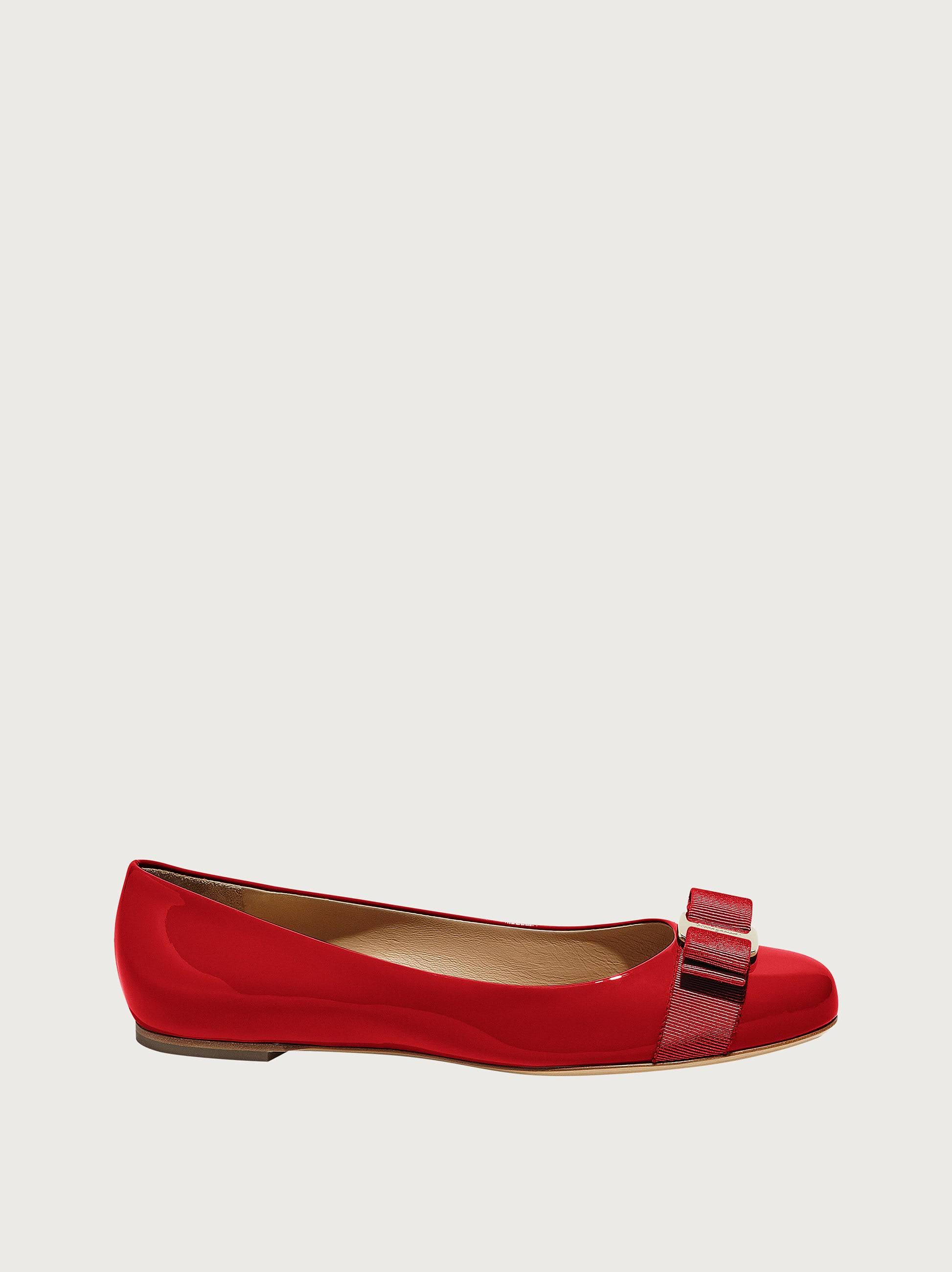 Salvatore Ferragamo Women Varina Ballet Flat Red Size 10.5