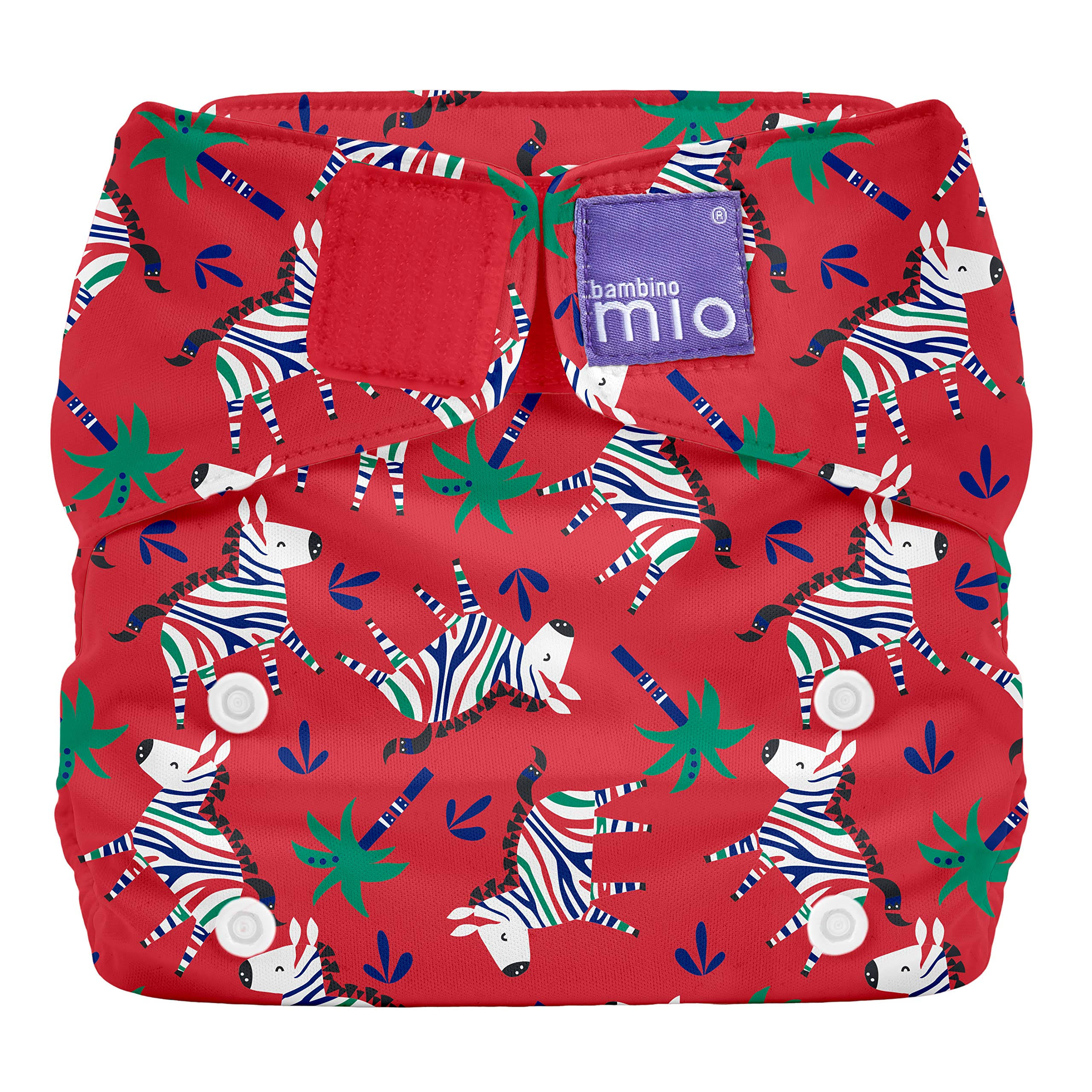 Bambino Mio, Miosolo All-in-One Cloth Diaper, Zebra Dazzle (SOZDZ)