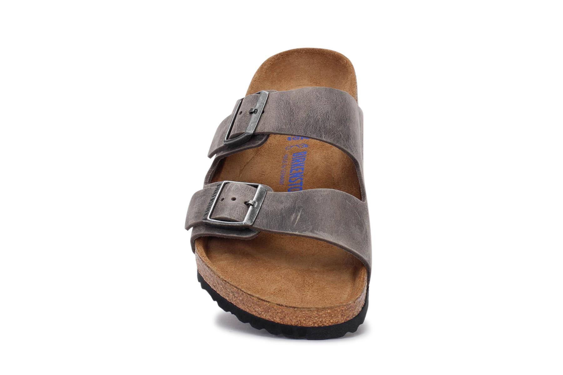 Birkenstock Arizona Soft Footbed Oiled Leather, Iron / 41