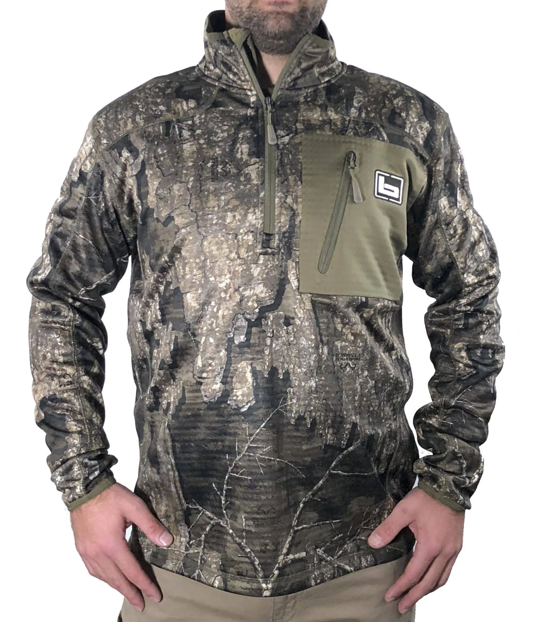 Banded 1/4 Zip Mid Layer Fleece Pullover