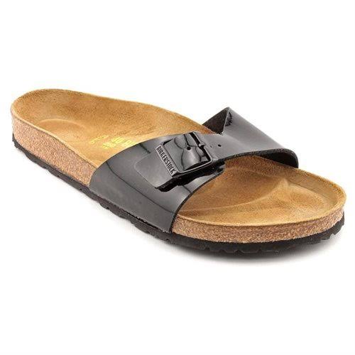 Birkenstock Madrid Birko-Flor Sandals Black Patent