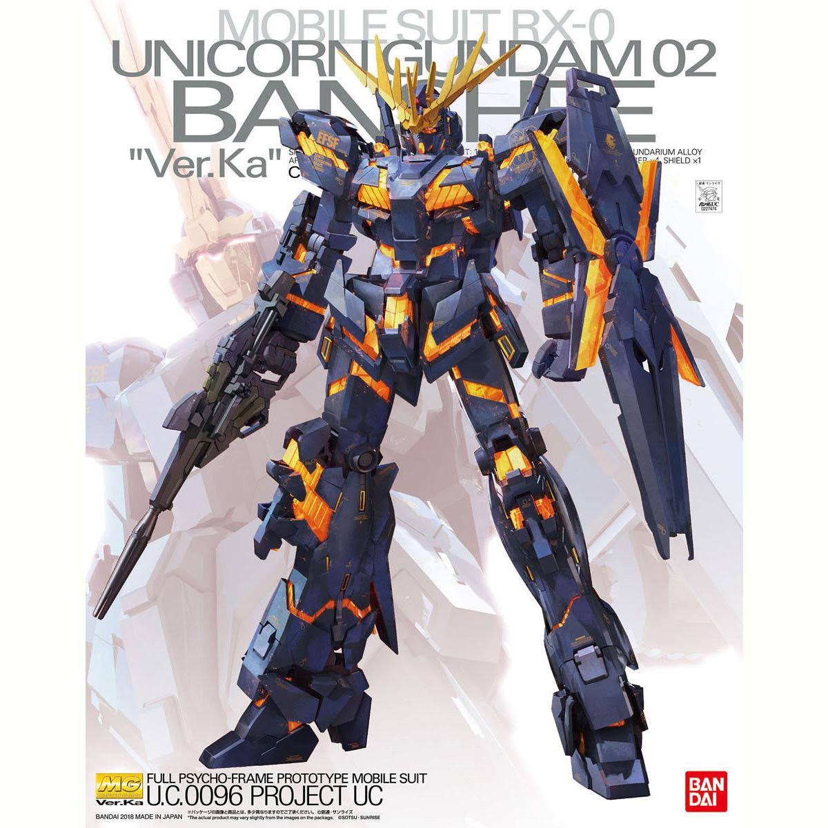 Bandai Unicorn Gundam 02 Banshee Ver. KA mg 1/100
