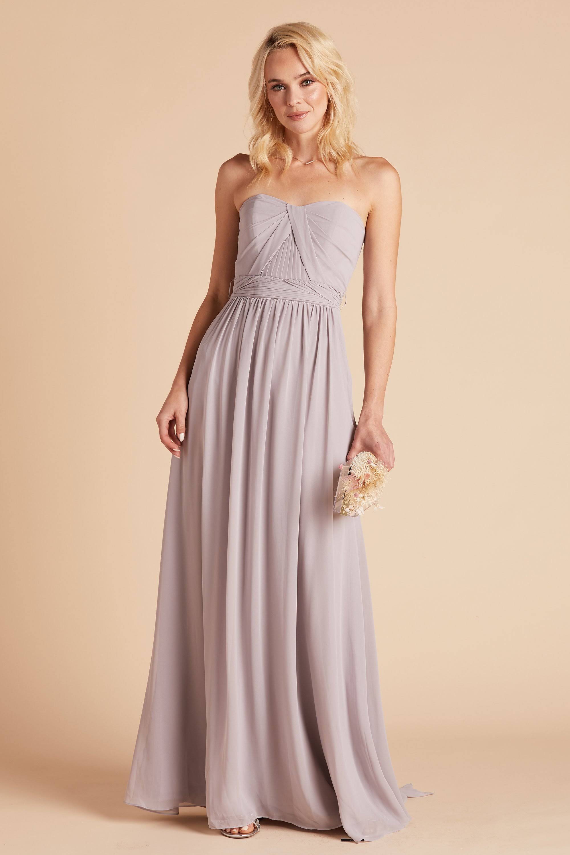 Birdy Grey Grace Convertible Chiffon Bridesmaid Dress in Lilac XL / Lilac