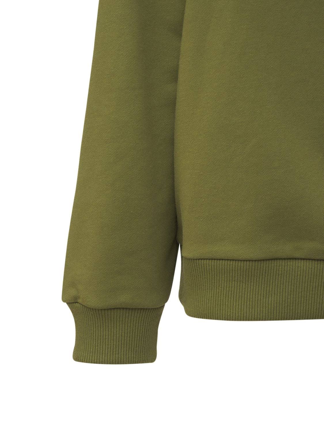 Balmain | Women Logo Printed Cotton Sweatshirt Green/White S