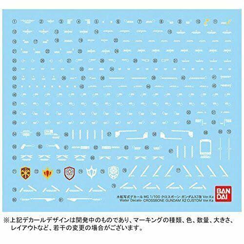 Nouveau Bandai mg 1/100 Xm-X2ex Crossbone Gundam X2 Personnalis Ver.Ka