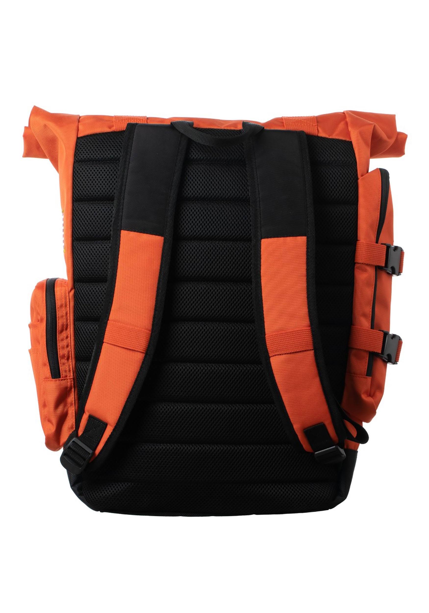 NASA Orange Flight Suit Rolltop Backpack with Patches