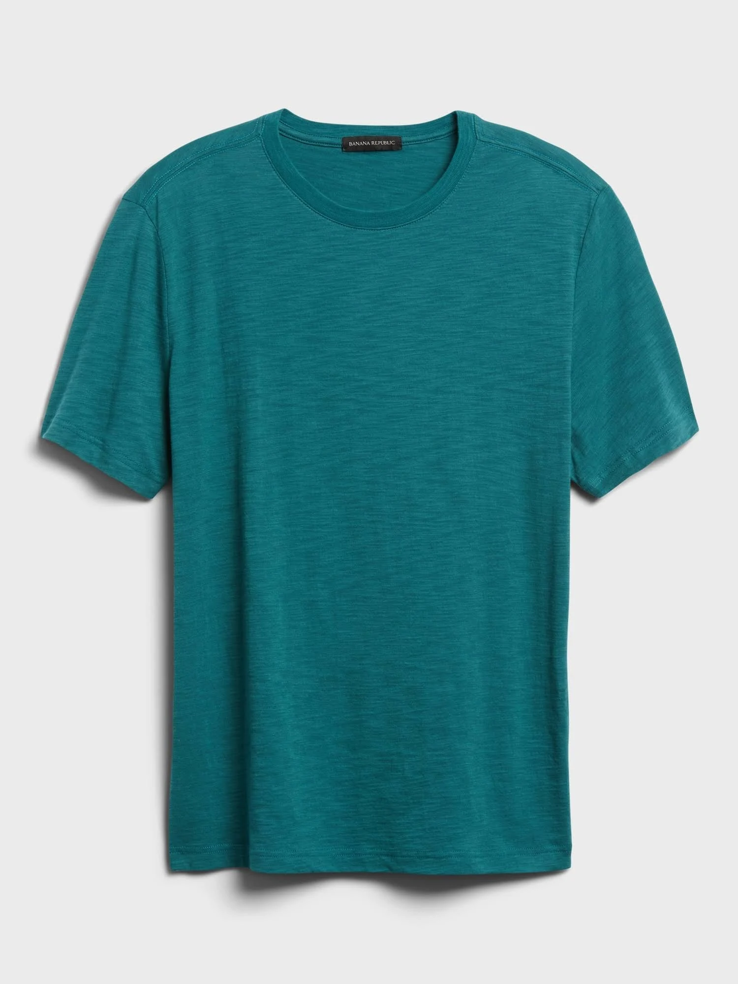 Banana Republic Men's Organic Soft Wash Crew-Neck T-Shirt Peacock Teal Tall Size XL