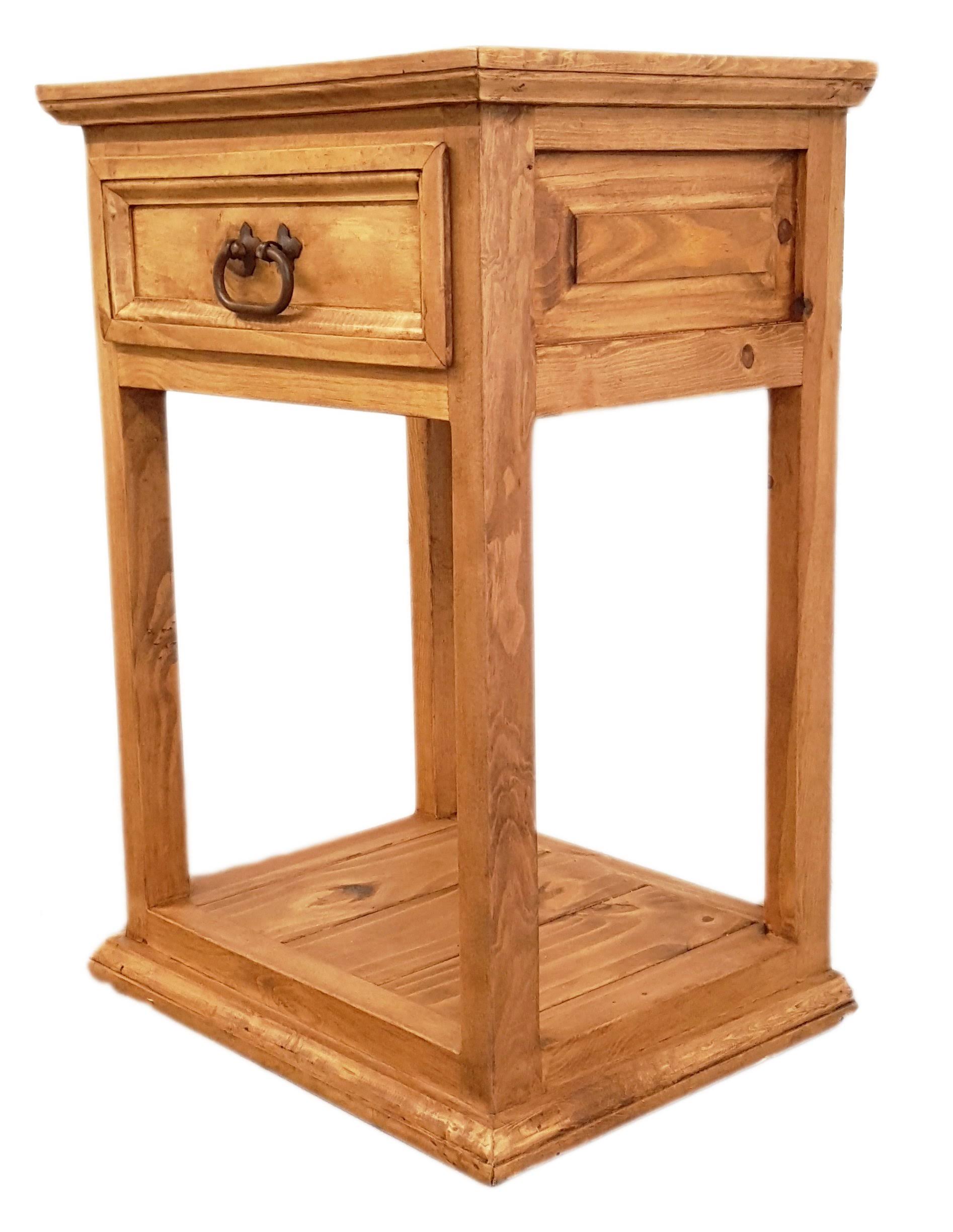 Rustics for Less LT-BUR-12 Tecali Nightstand, Short, Medium