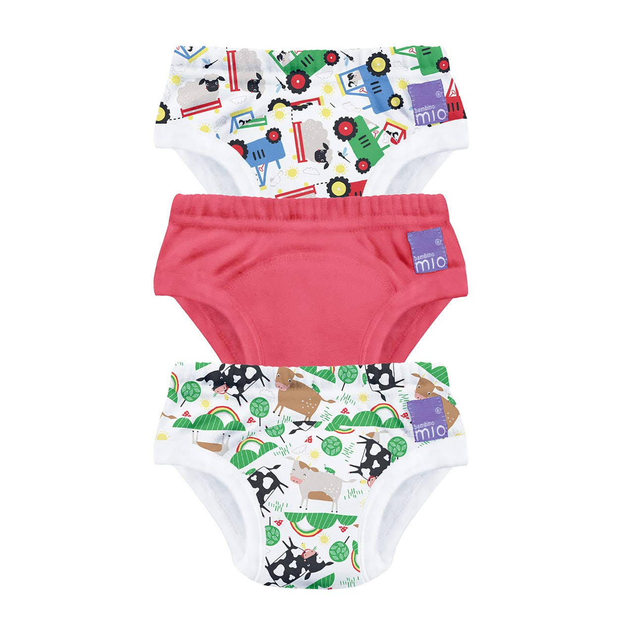 Bambino Mio, Potty Training Pants, Farmer Friends, 18-24 Months, 3 Pack