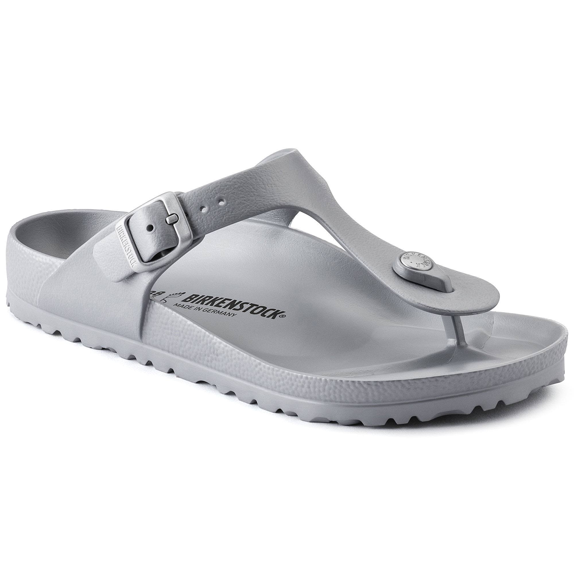Birkenstock Gizeh Eva Ladies Sandals - Metallic Silver
