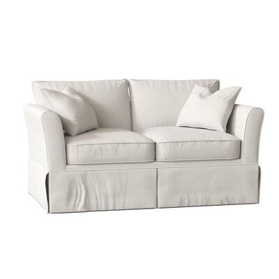 Lovie 63x22 Flared Arm Loveseat Birch Lane Body Fabric: Bevin Natural