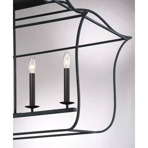 Chloe 6-Light Geometric Chandelier Finish: Royal Ebony