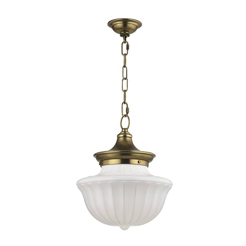 Darby Home Co Emmett 1-Light Schoolhouse Pendant, Size: 72.5 inch H x 15 inch W