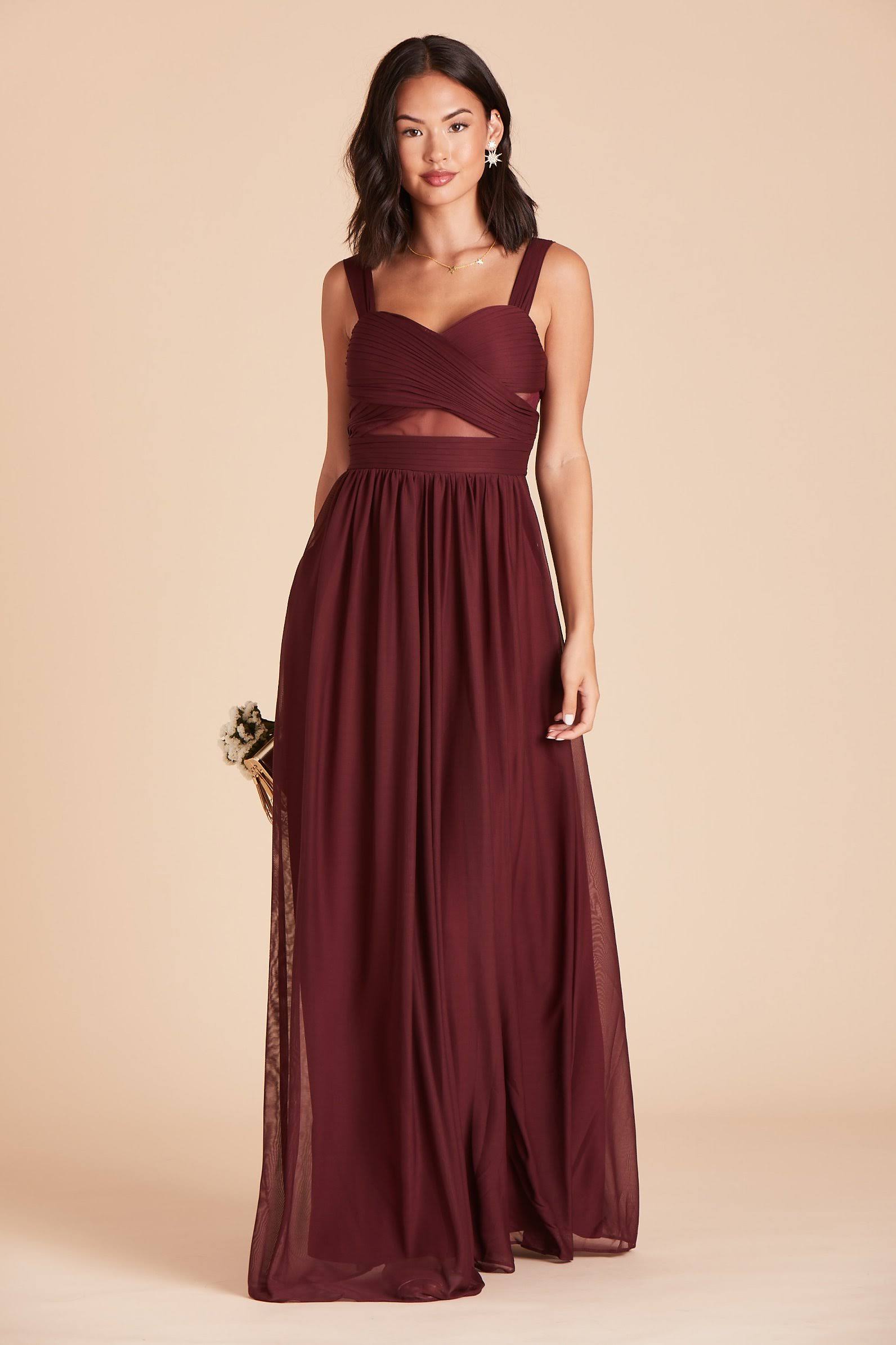 Birdy Grey Elsye Bridesmaid Dress in Cabernet XXL / Cabernet