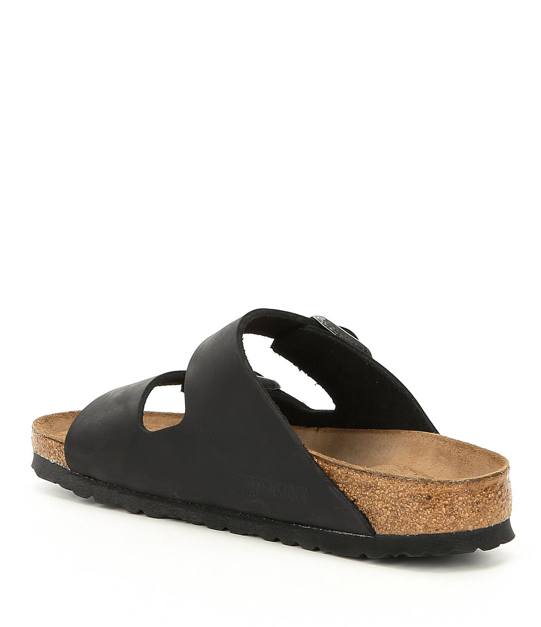 Birkenstock Arizona Soft Footbed (36 Narrow Black Oiled Leather)