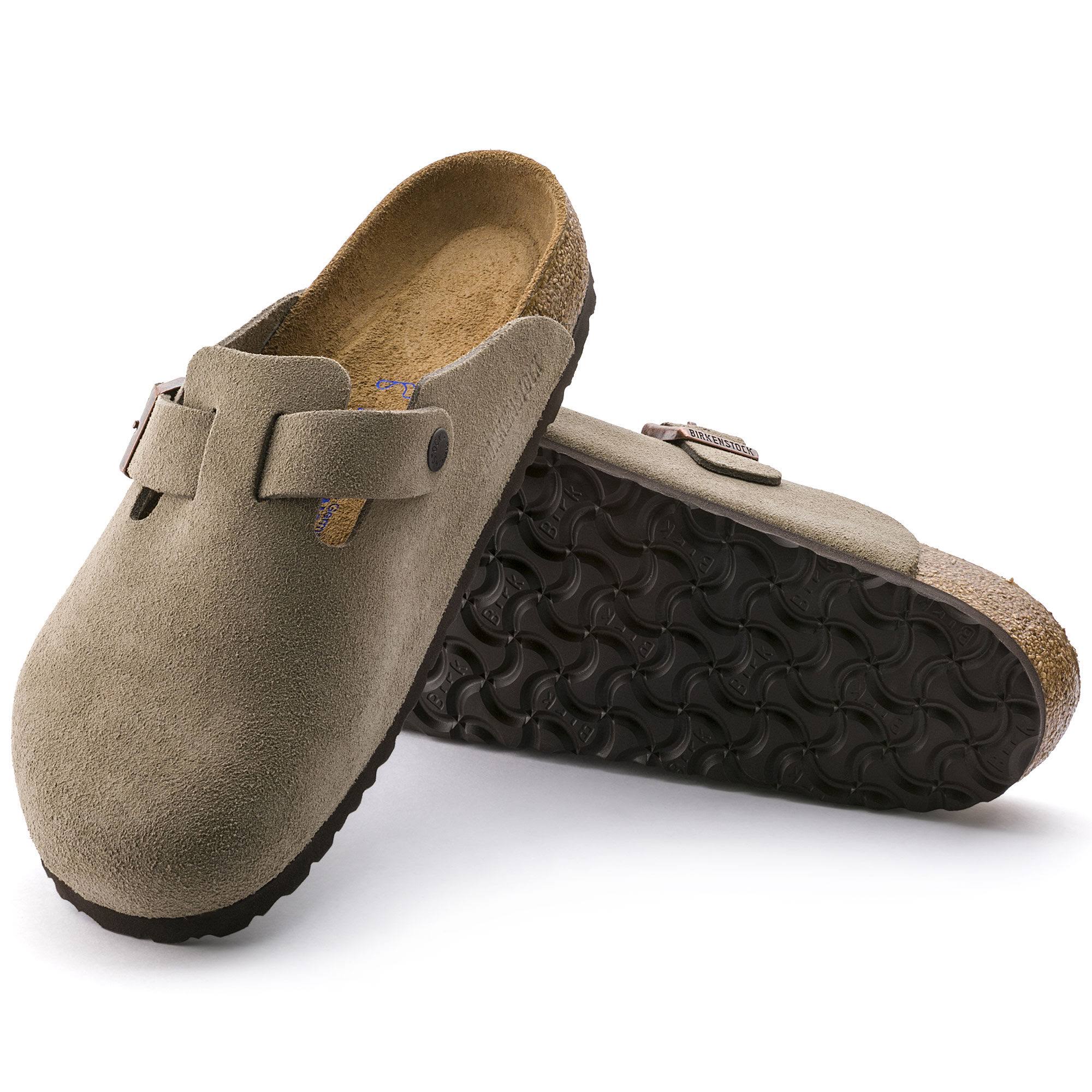 Birkenstock Boston SFB Taupe Suede