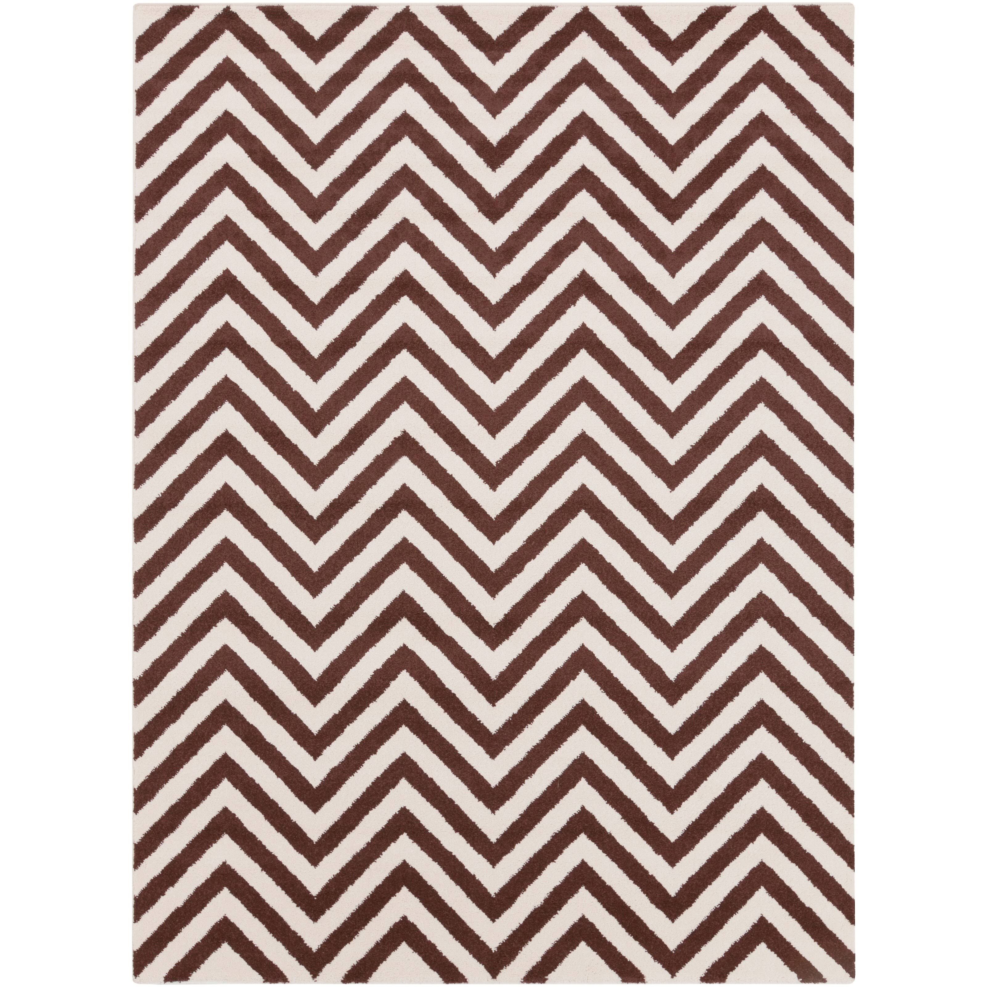 Warren Geometric Area Rug - 9&3 x 12&6 (Brown)