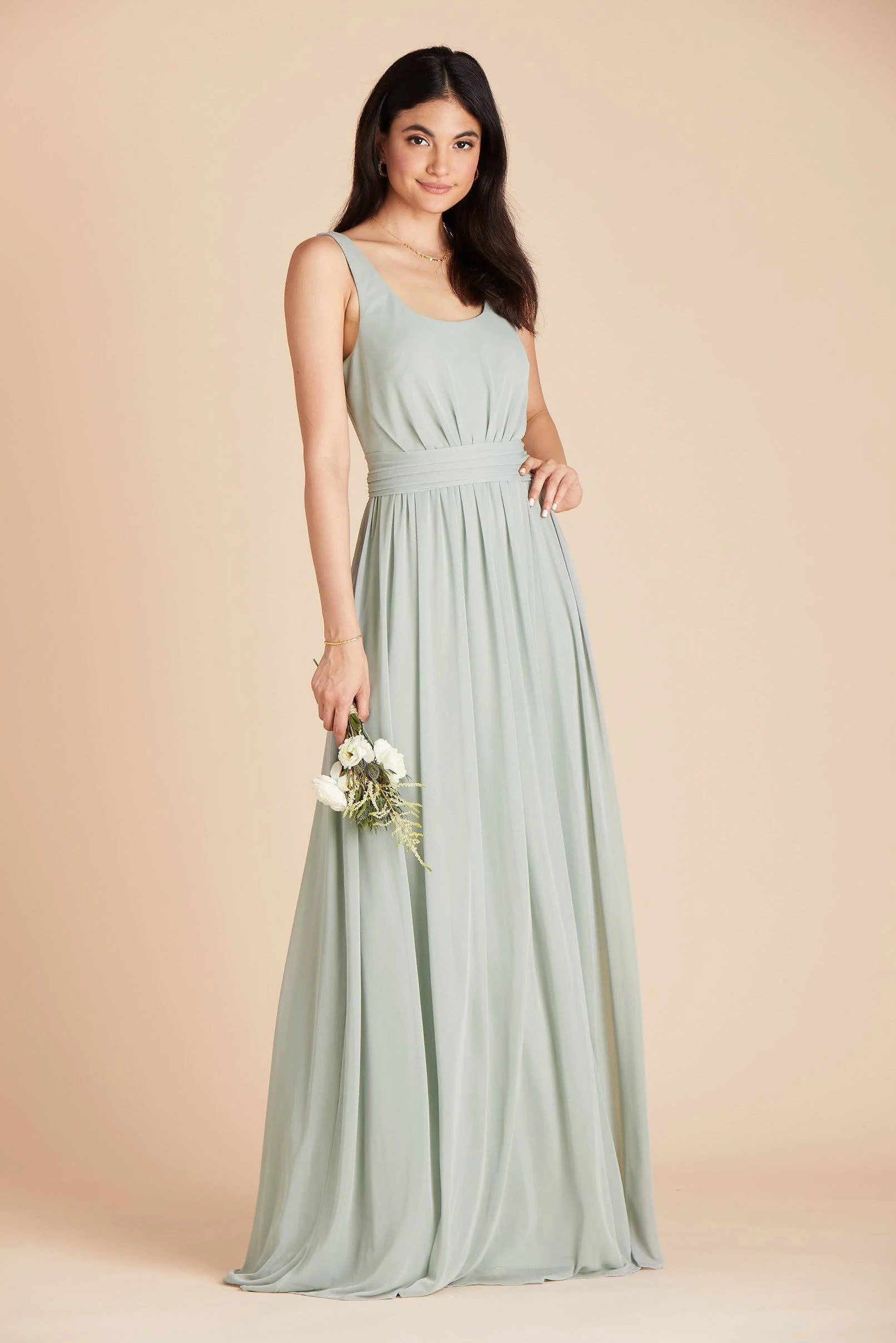 Birdy Grey Jan Bridesmaid Dress in Sage Xs / Sage