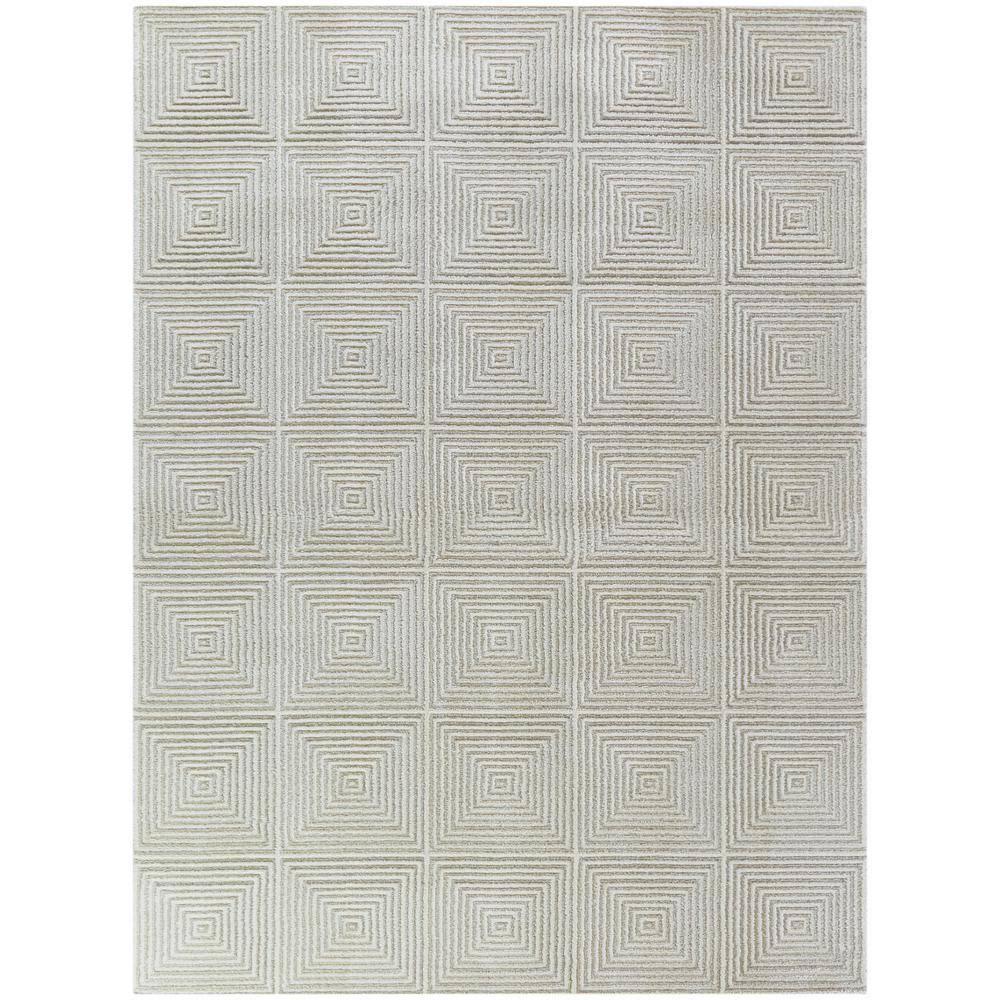 BALTA Cabell Grey 5 ft. x 7 ft. Geometric Area Rug