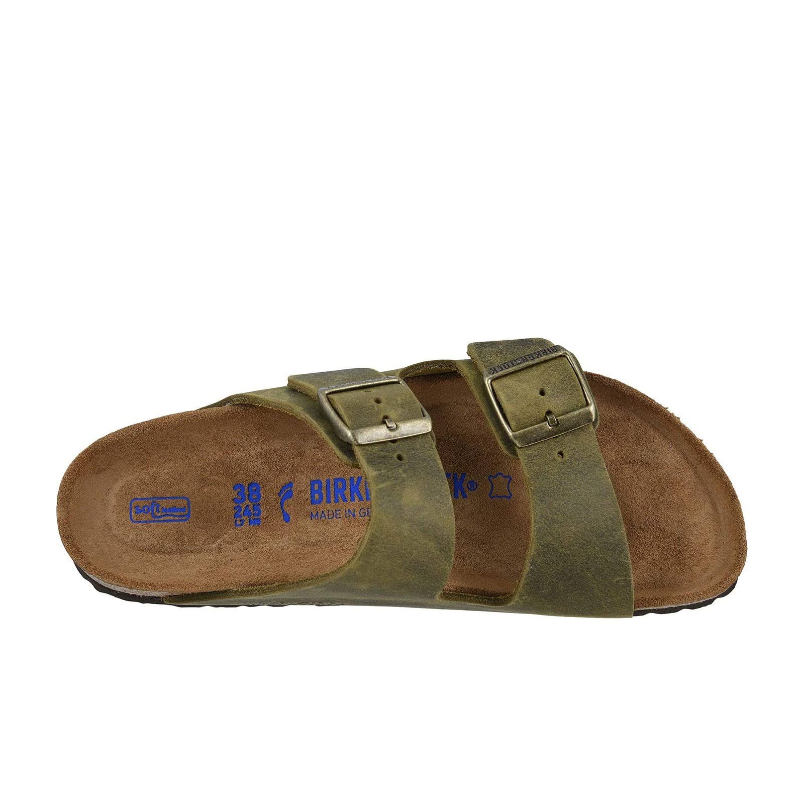 Birkenstock Arizona Soft Footbed (46 Jade Oiled Leather)
