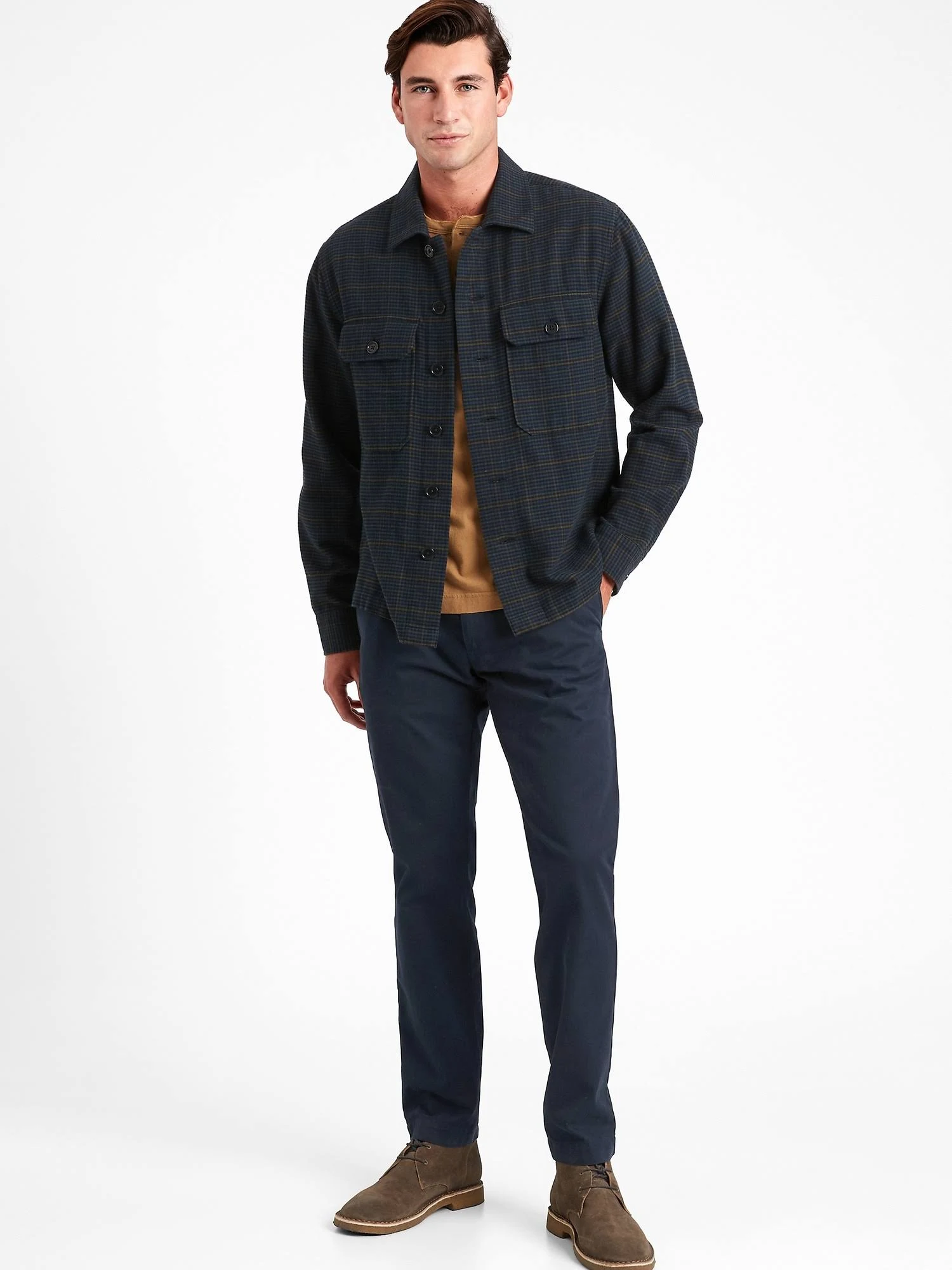 Banana Republic Men's Aiden Slim Chino Pant True Navy Size 36W 34L