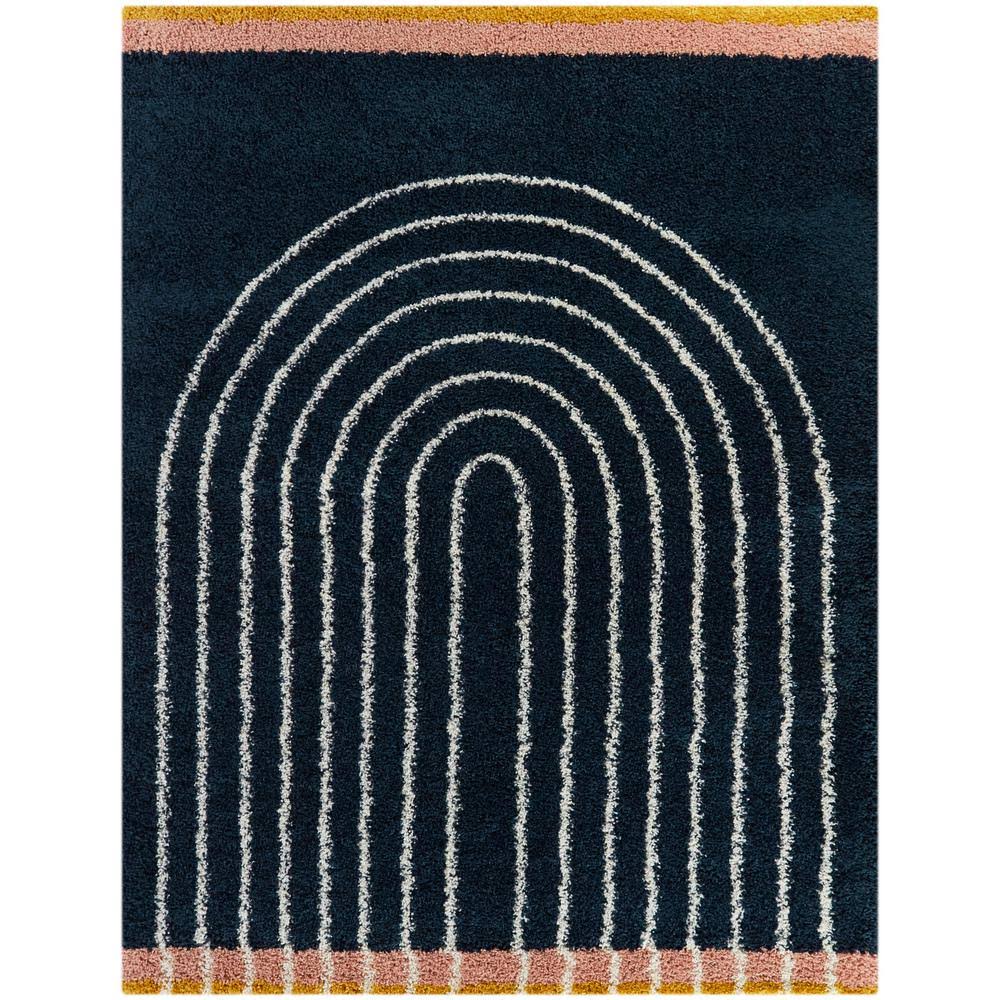 BALTA Oaklynn Navy 8 ft. x 10 ft. Contemporary Shag Area Rug, Blue