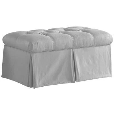 Birch Lane Lewiston Storage Ottoman Upholstery Color: Shantung Silver