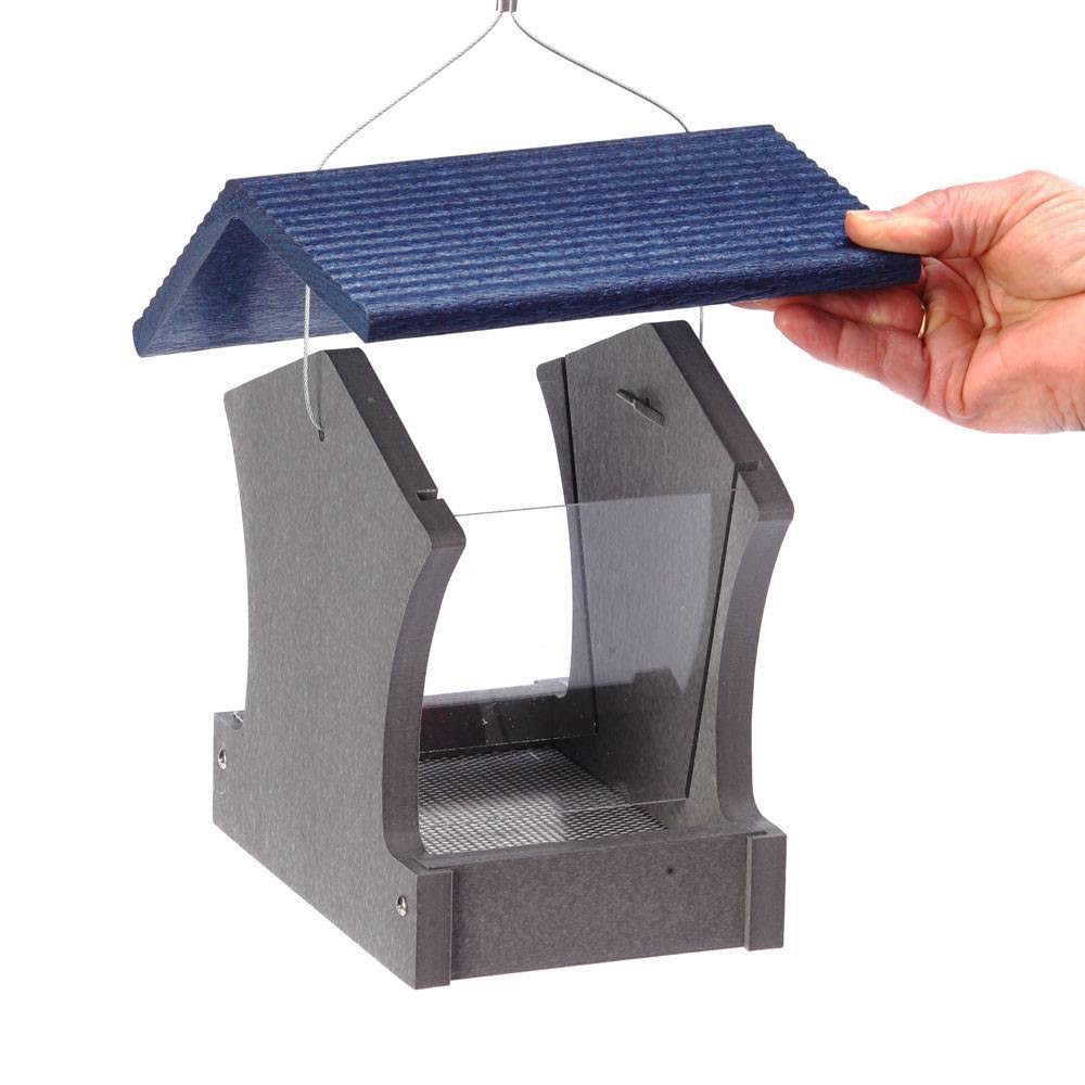 Backyard Nature GSHF100-B GS Small Hopper Feeder - Blue