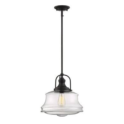 Nadine 1-Light Single Schoolhouse Pendant Finish English Bronze