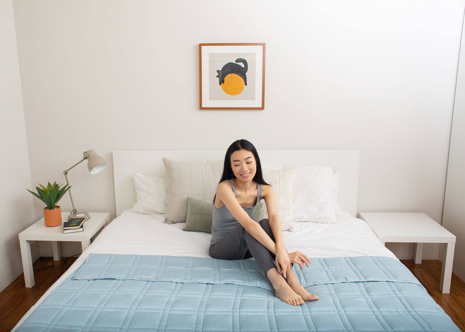 Pine&River Cooling Weighted Blanket - Perfect for Summer - | Chilled Bamboo- 60x22