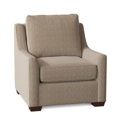 L? A 33x22 Wide Armchair Birch Lane Body Fabric: Zula Linen