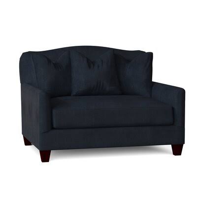 Birch Lane Bailes Chair and A Half Body Fabric: Tina Indigo