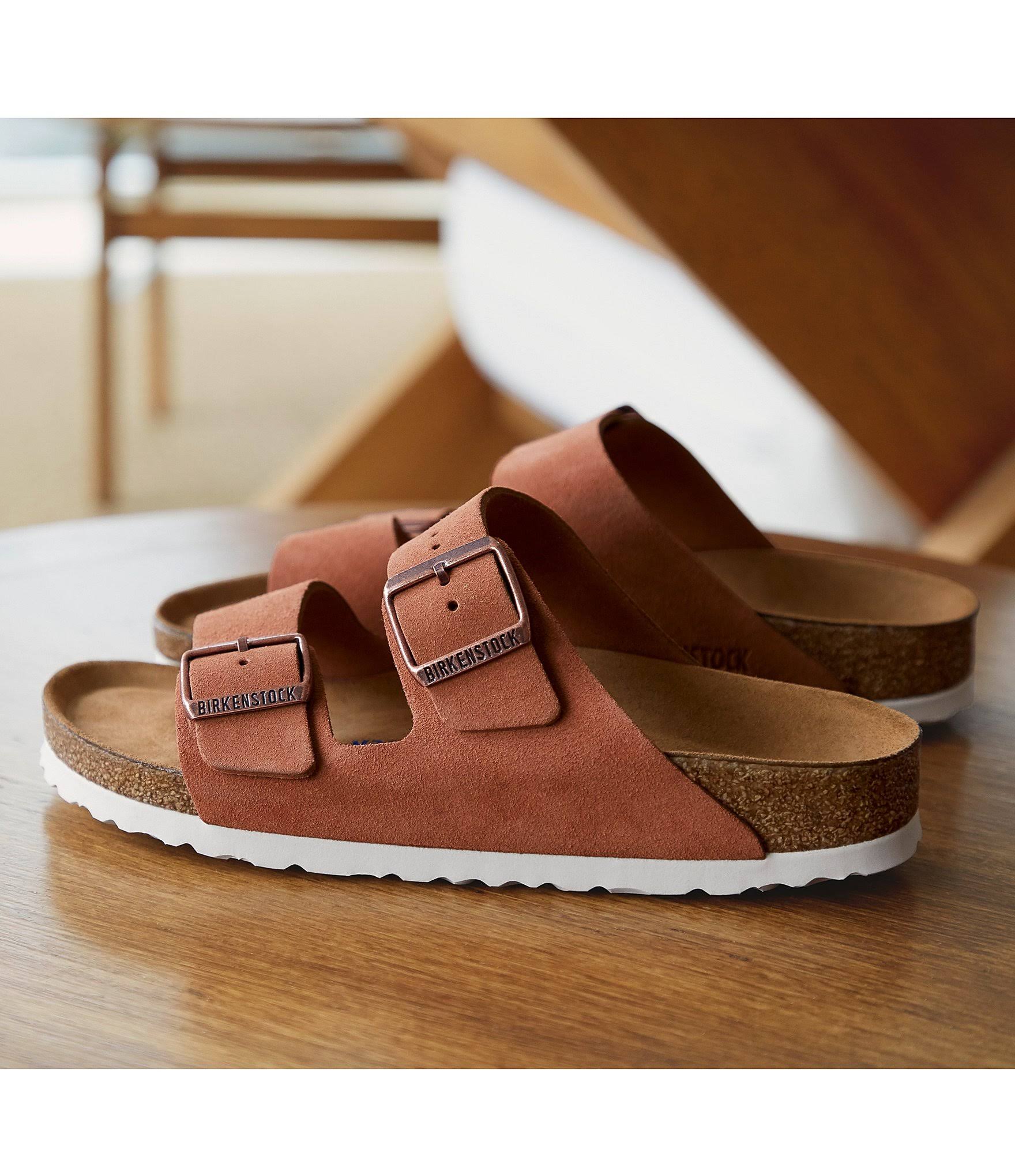 Birkenstock Women's Arizona Soft Footbed Sandals, Blue