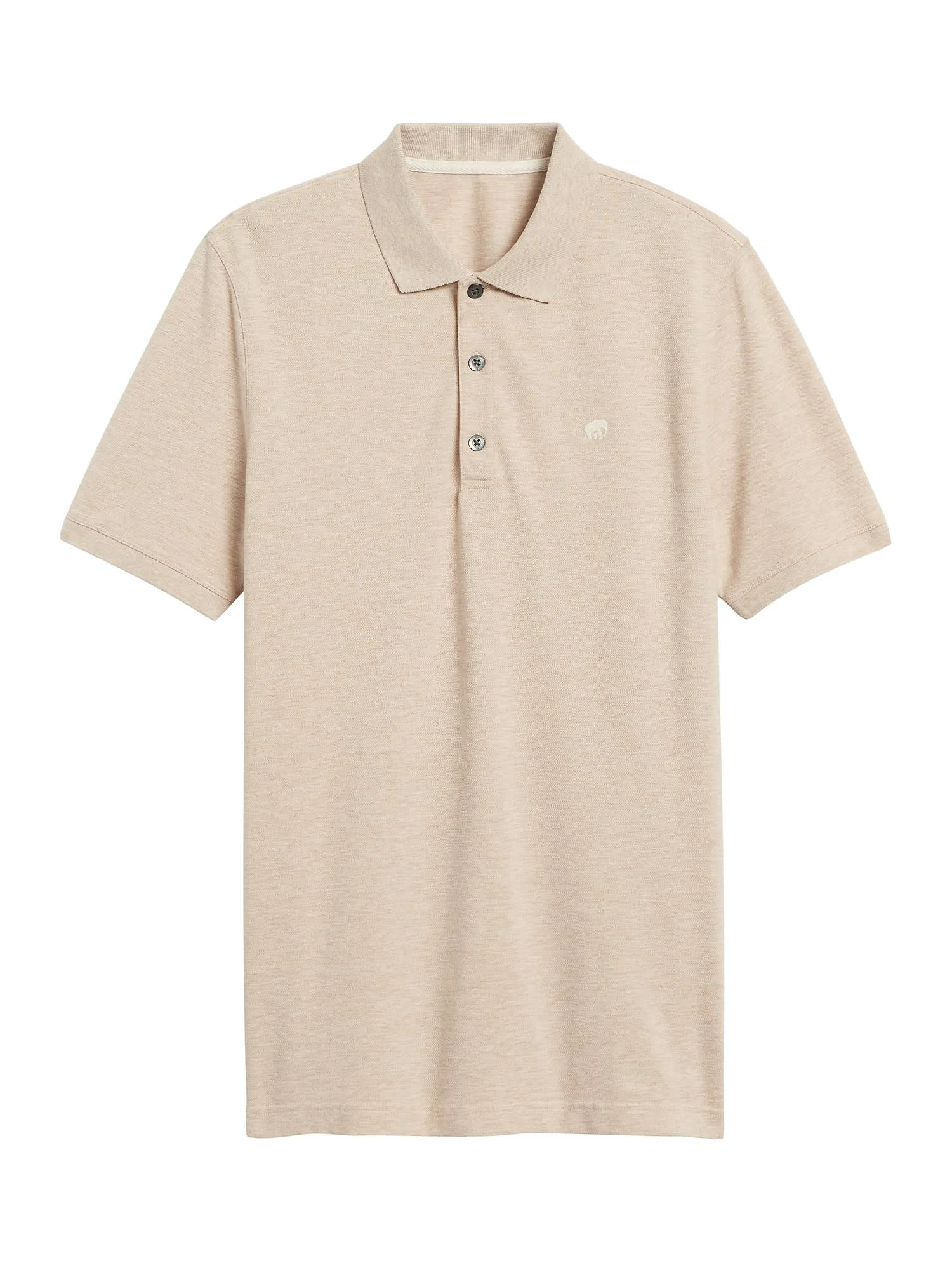 Banana Republic Men's Signature Pique Polo Shirt Beige Tall Size XL