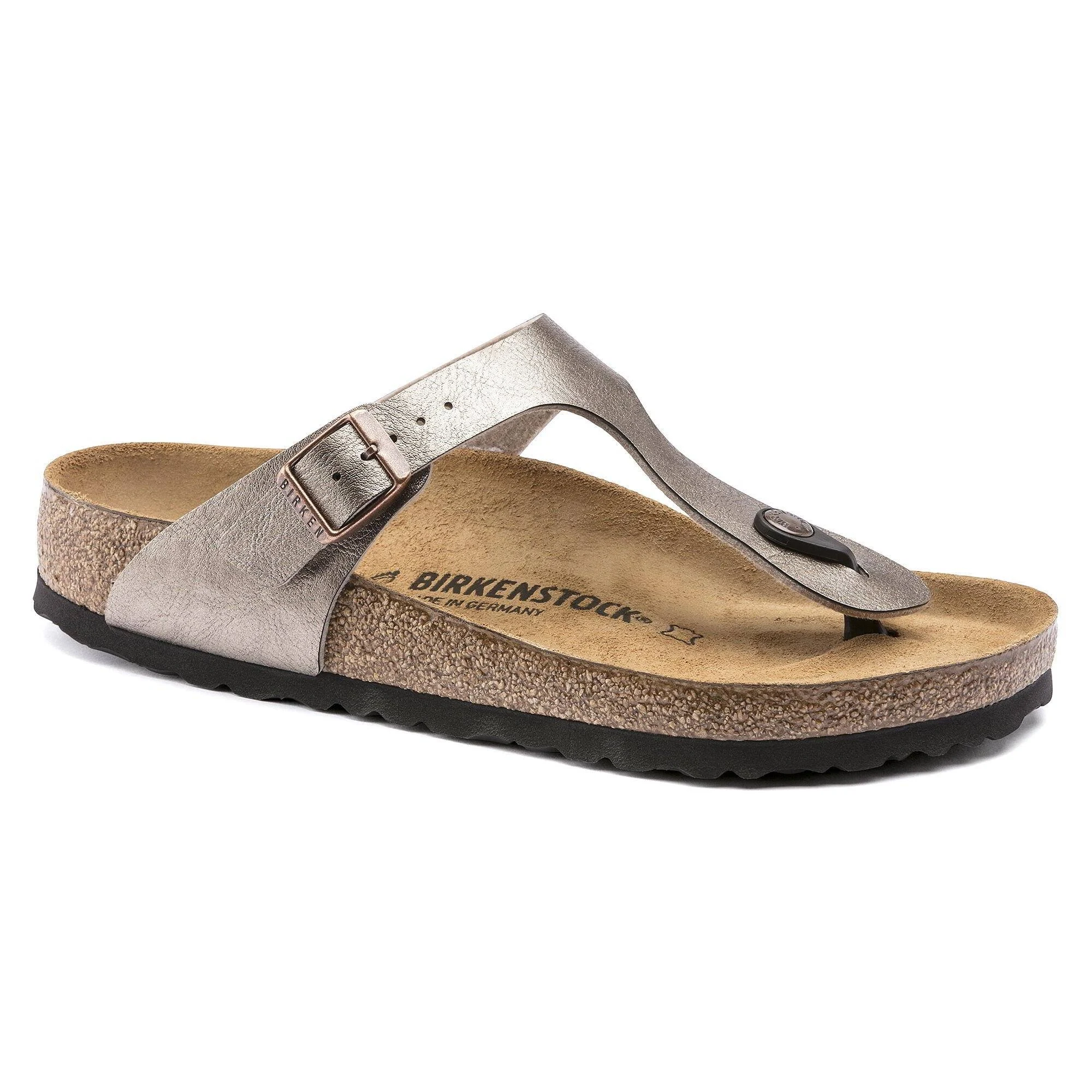 Birkenstock Gizeh Birko Flor Regular Ladies Sandals - Graceful Taupe