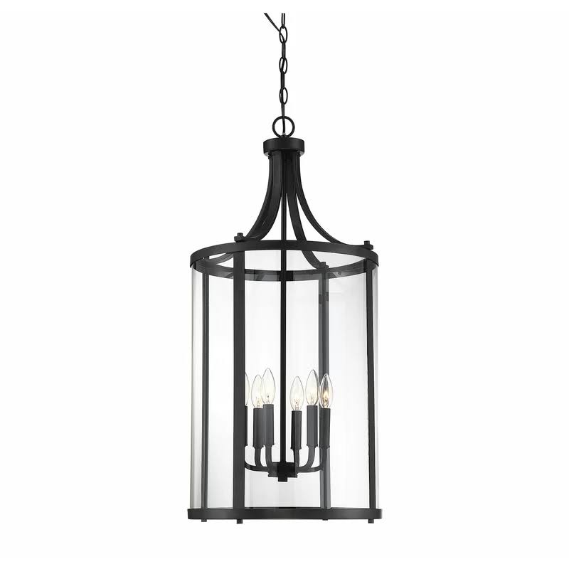 Wayland 6-Light Lantern Pendant Finish: Satin Nickel