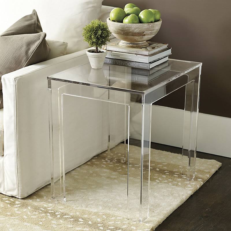 Felicity Acrylic Rectangular Side Table - Ballard Designs