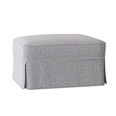 Wayfair Custom Upholstery Barrand Ottoman Body Fabric: Zula Pumice