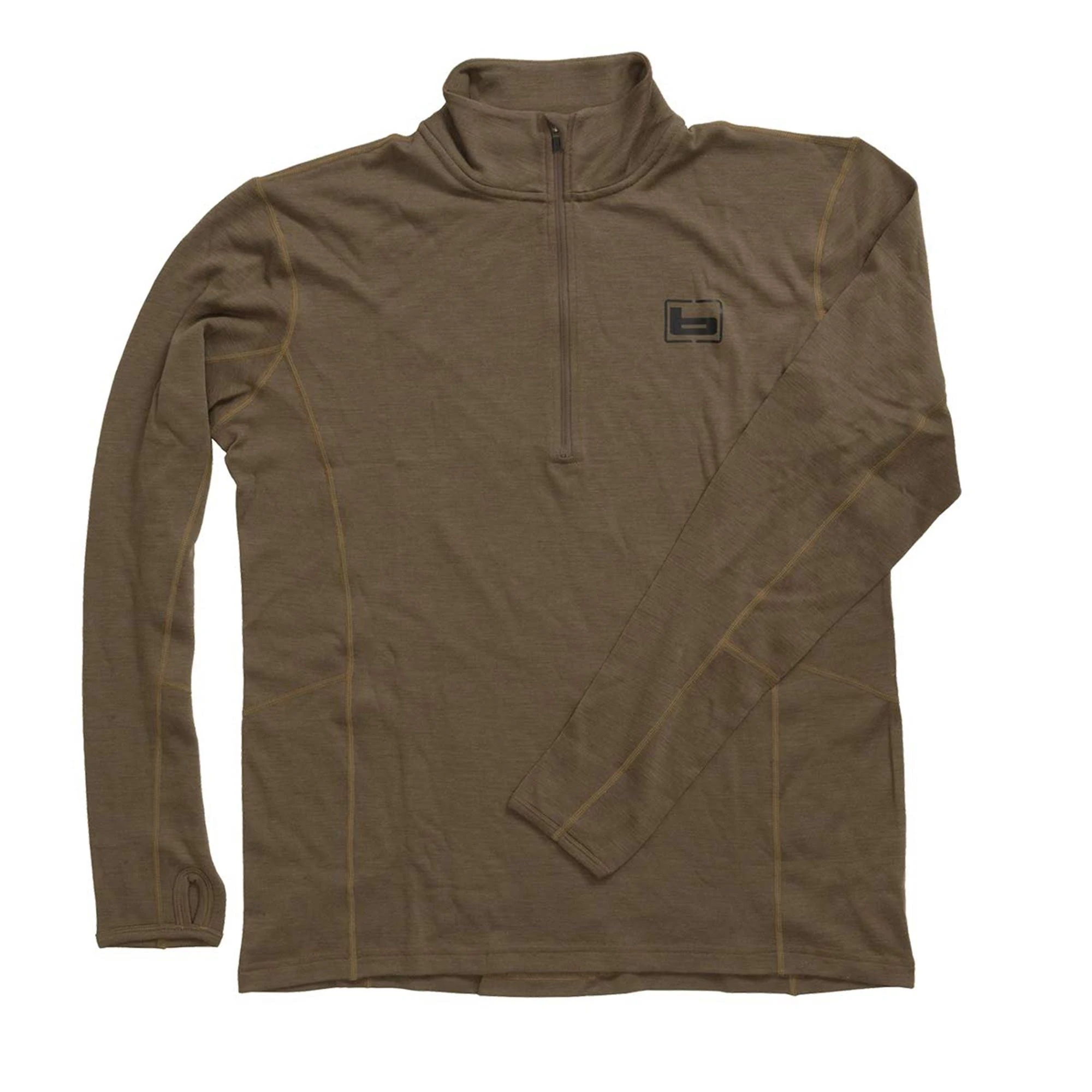 Banded Base Wool 1/4 Zip Pullover