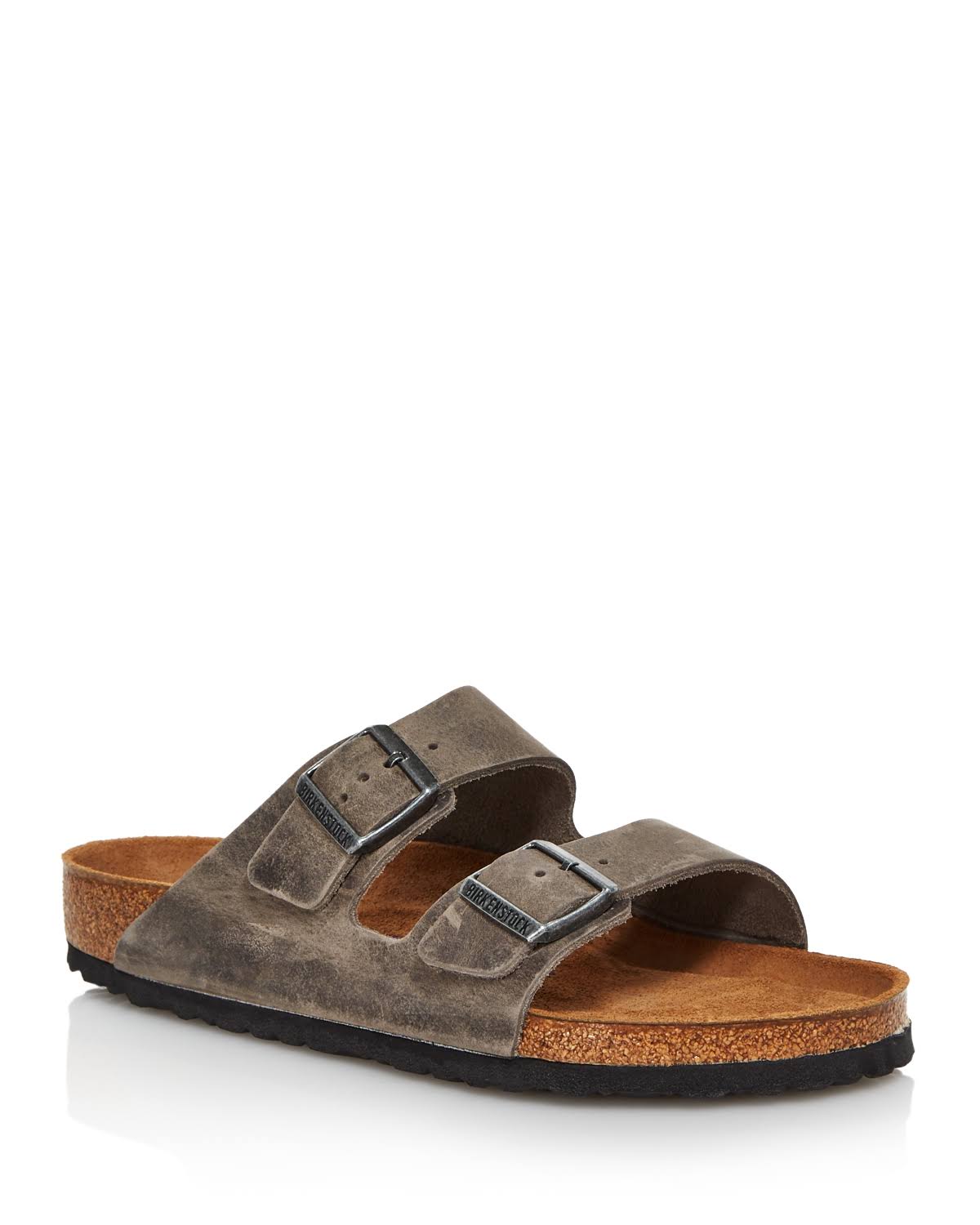 Birkenstock Arizona Soft Footbed (44 Iron Oiled Leather)