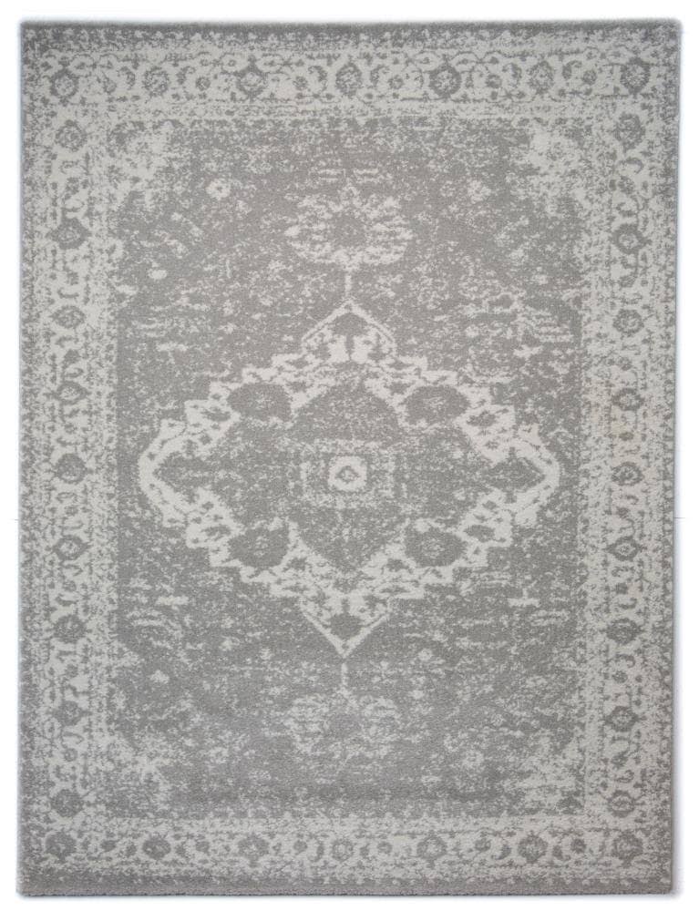 Style Selections Keenly Gray/Cream Indoor Area Rug 8 x 10 60741653-8X10