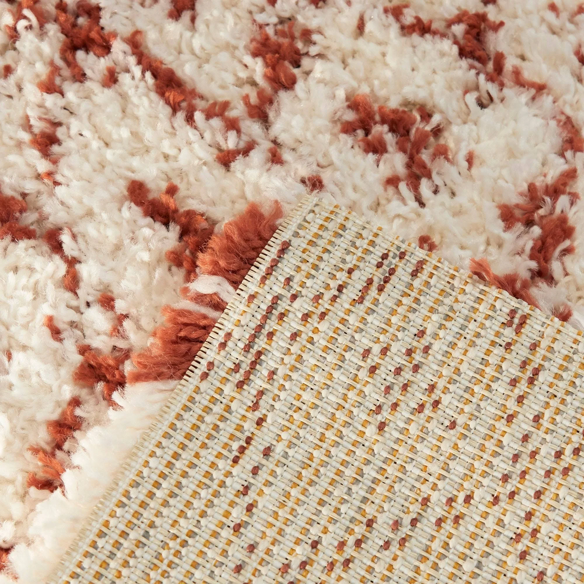 Balta Dominic Cream/Charcoal 5 ft. x 7 ft. Moroccan Shag Area Rug